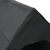 Casa per Cani Nera in Tessuto Oxford e Acciaio