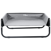 Letto per Cani Elevato Grigio Chiaro in Tessuto Oxford ML e Acciaio