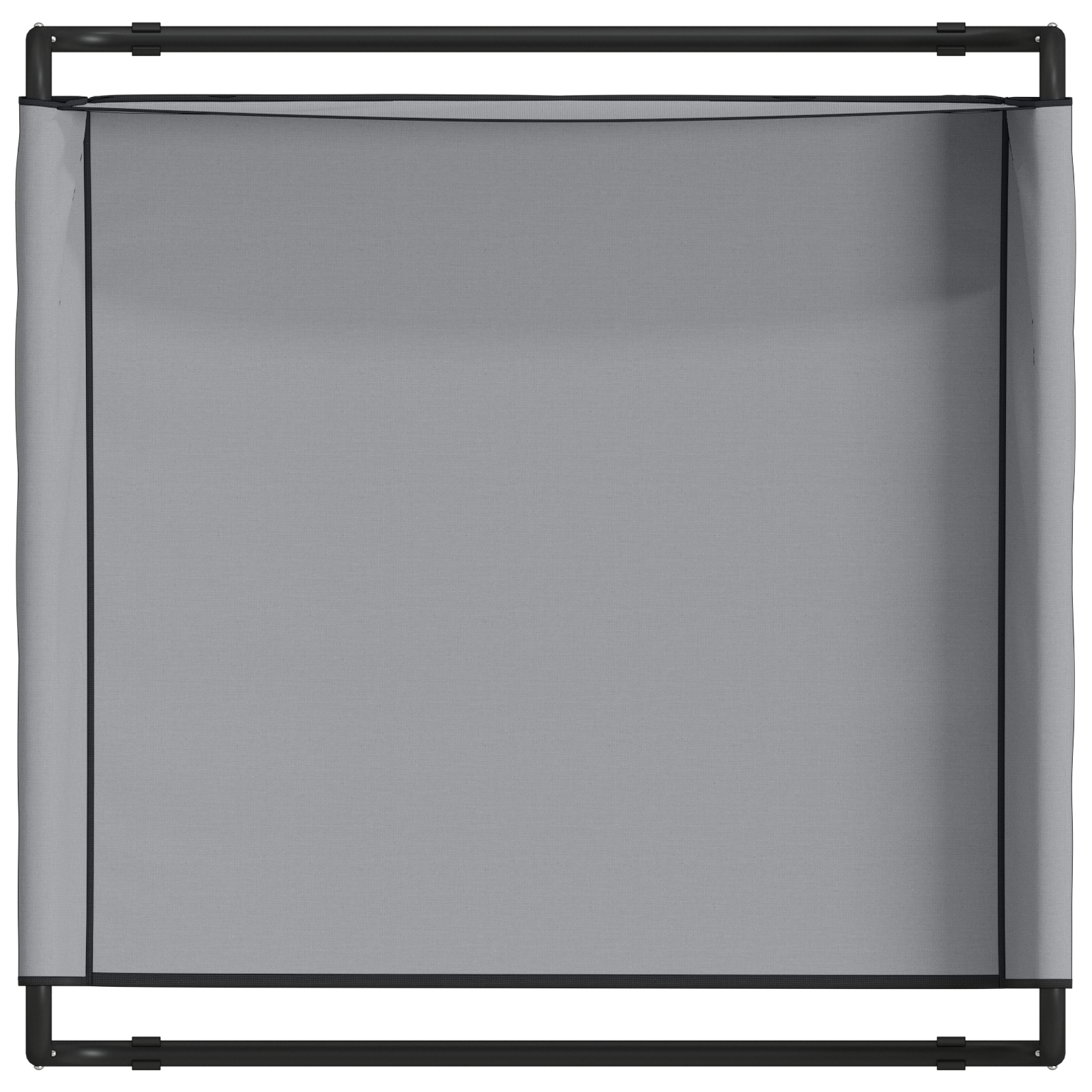 Letto per Cani Rialzato Grigio Chiaro L in Tessuto Oxford e Acciaio