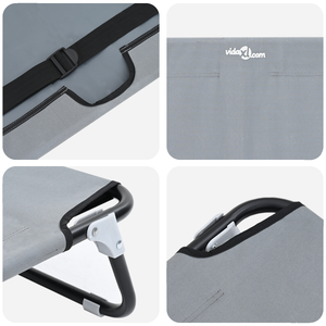 Letto per Cane Pieghevole Grigio Chiaro