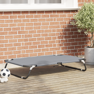 Letto per Cane Pieghevole Grigio Chiaro