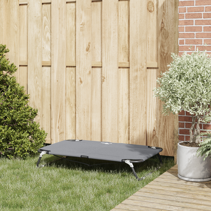 Letto per Cane Pieghevole Grigio Chiaro