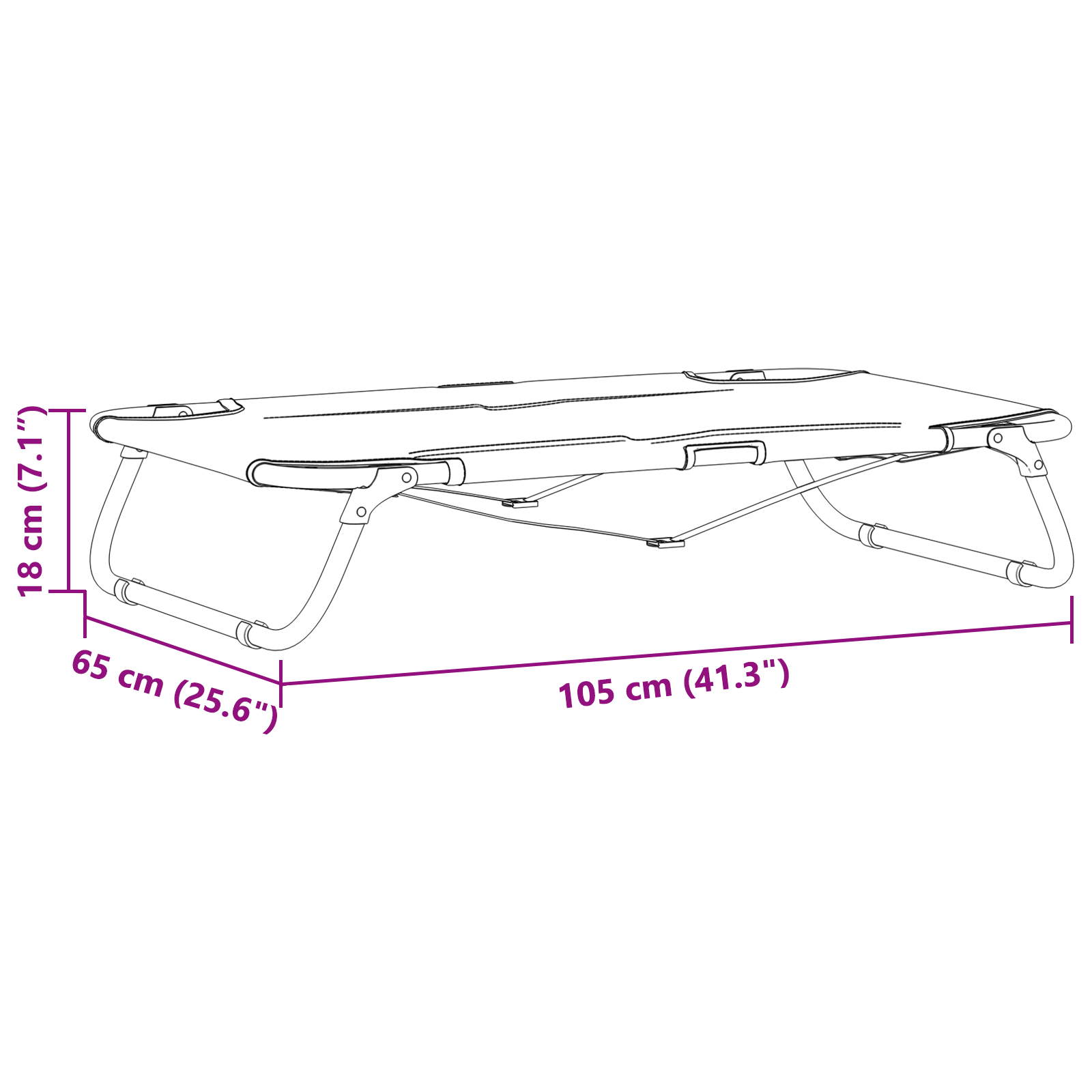 Letto per Cane Pieghevole Grigio Chiaro