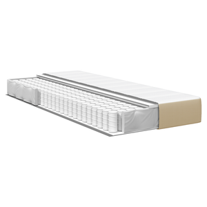 Materasso a molle pocket  Verde chiaro Grigio Medio 90x200x20 cm Tessuto