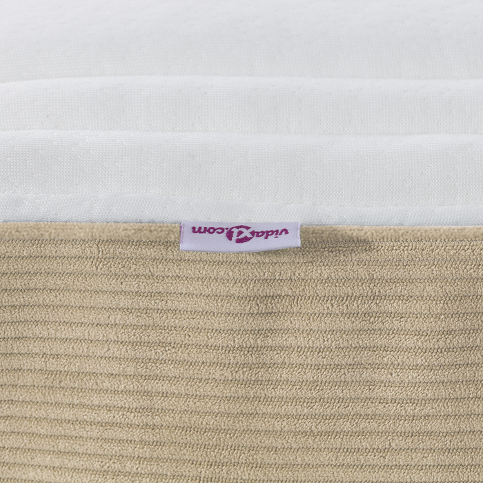 Materasso a Molle Pocket  Verde Chiaro Grigio Medio 160x200x20 cm Tessuto