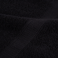 Asciugamani Premium "SOLUND" 25 pz Nero 100x200 cm 550 gsm