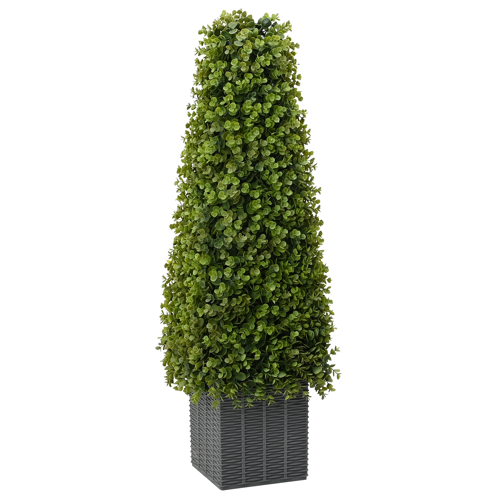 Albero di Eucalipto Artificiale con Vaso 27x27x90 cm Verde