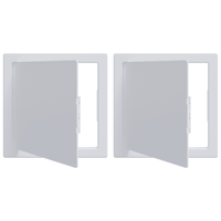 Pannelli di Accesso 2 pz Bianco col.creme+ tetto antracite, tubo argento scuro come campione e link Plastica ABS