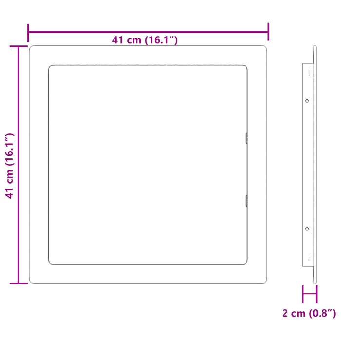 Pannello di Accesso Bianco Rosso Plastica ABS