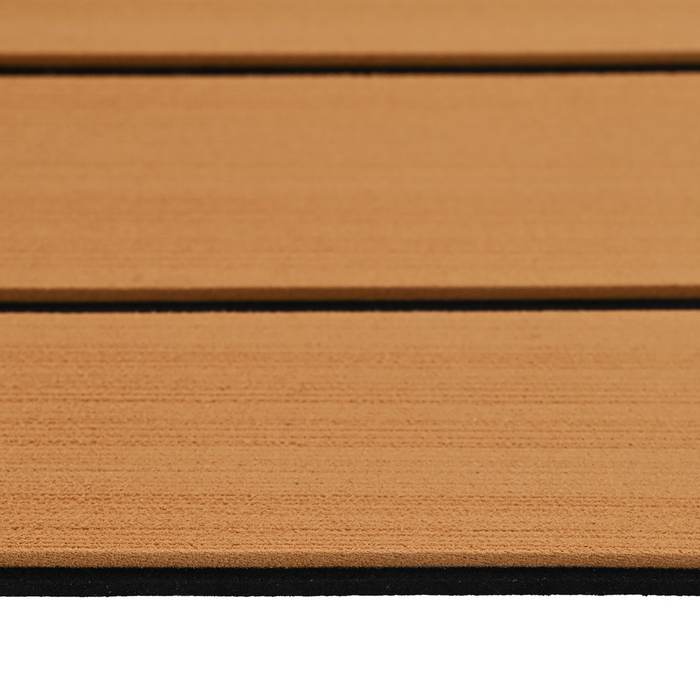 Pavimento per barche autoadesivo Marrone e Nero 240x90 cm Schiuma EVA