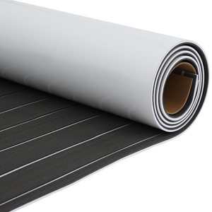 Pavimentazione per barche autoadesiva grigio scuro e bianco 240x90 cm EVA Foam