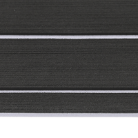 Pavimentazione per barche autoadesiva grigio scuro e bianco 240x90 cm EVA Foam