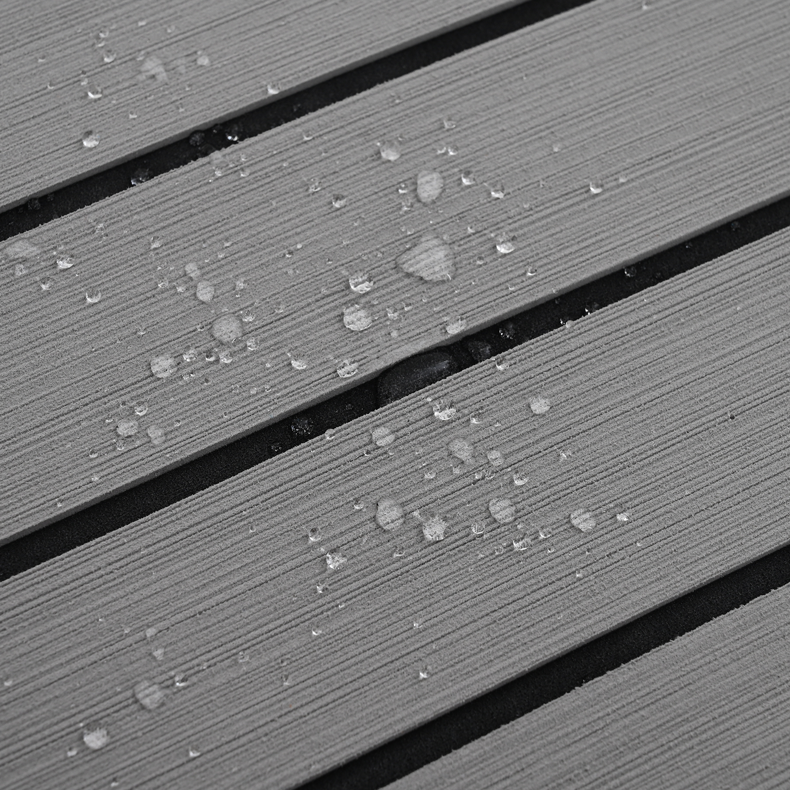 Pavimentazione per Barche Autoadesiva Grigio Chiaro e Nero 240x60 cm EVA Foam