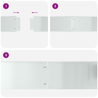 Bordature per Prato 10 pezzi 25x100 cm Acciaio Zincato Flessibile