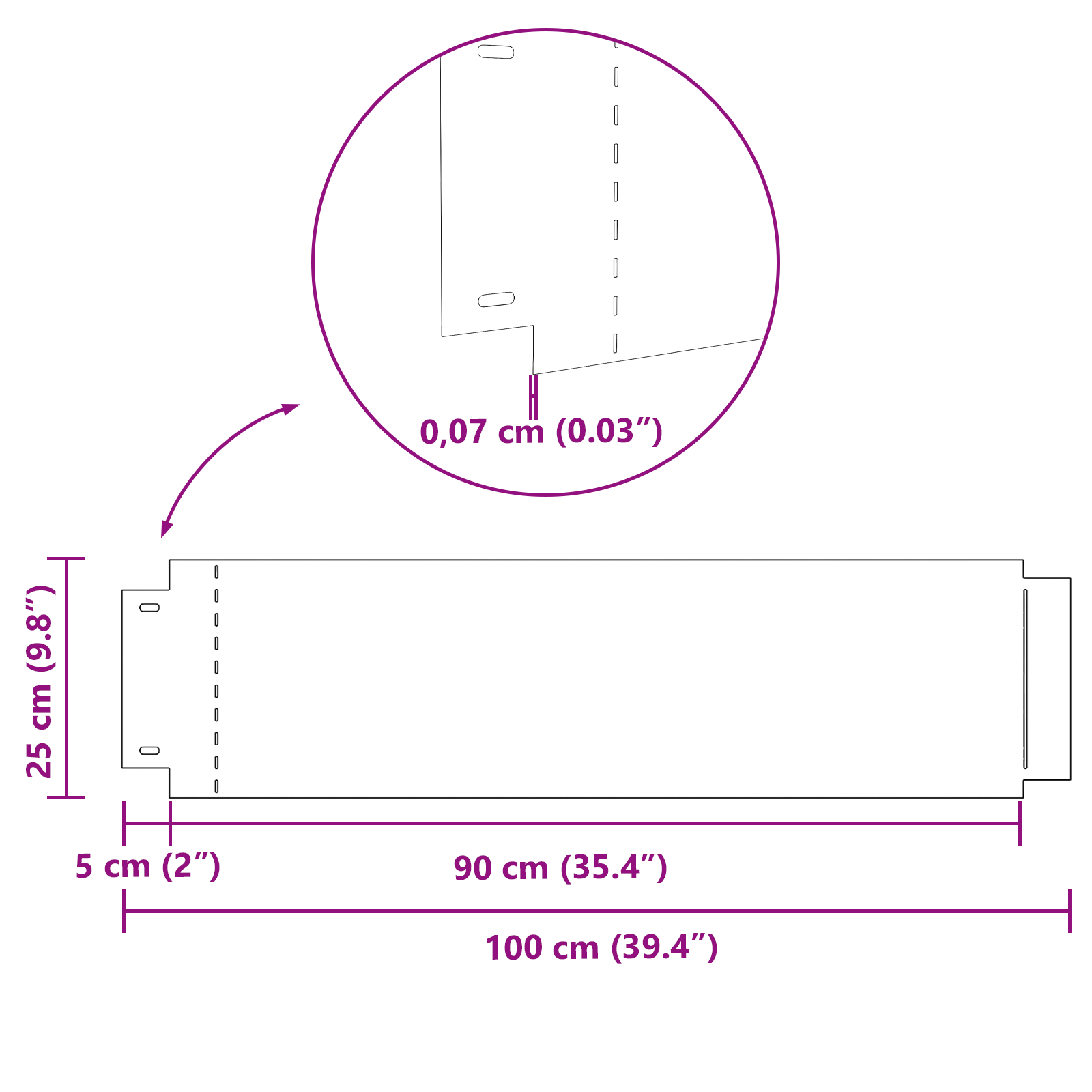 Bordature per Prato 10 pezzi 25x100 cm Acciaio Zincato Flessibile
