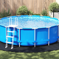 Copertura Piscina Rotonda Nera Plastica Ã˜ 500 cm