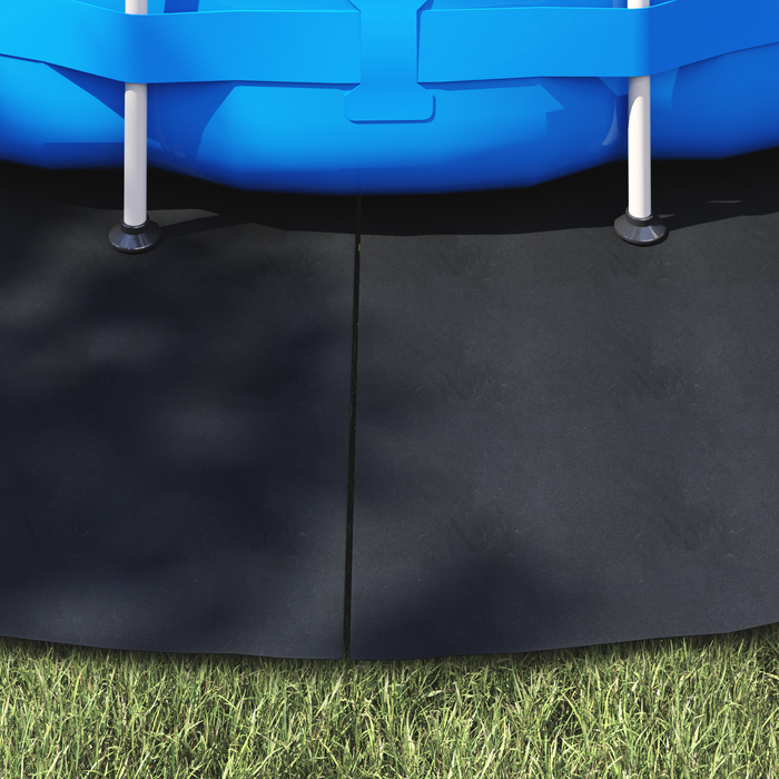 Copertura Piscina Rotonda Nera Plastica Ã˜ 500 cm