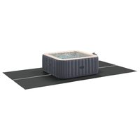 Copertura per piscina rettangolare Nera Plastica 420 x 220 cm