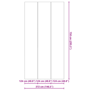 Copertura per piscina rettangolare Nera PVC 750 x 372 cm