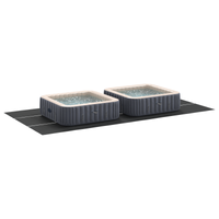 Copertura per piscina rettangolare Nera PVC 750 x 372 cm