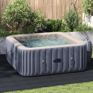 Copertura Piscina Quadrata Nera Poliestere 274 x 274 cm