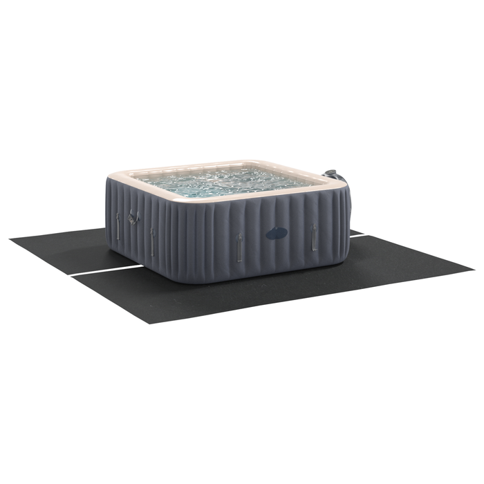 Copertura Piscina Quadrata Nera Poliestere 274 x 274 cm