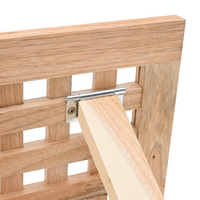 Tavolino da caffè pieghevole 33x33x40,5 cm in legno massello di noce