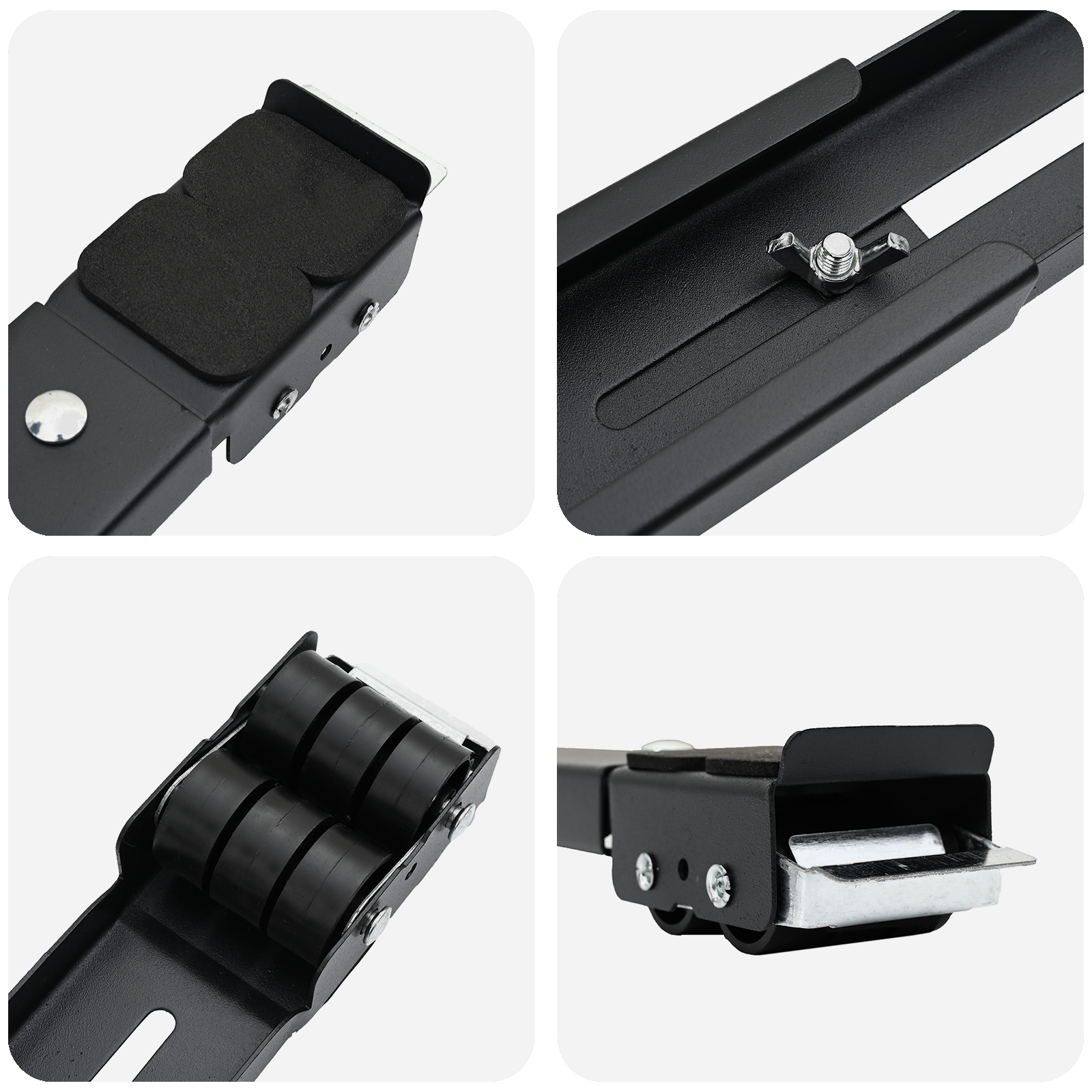 Base per Lavatrice con Ruote 2 pcs Lunghezza 46-71 cm 300 kg