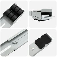 Base per Lavatrice con Ruote 2 pz Lunghezza 46-71 cm 300 kg