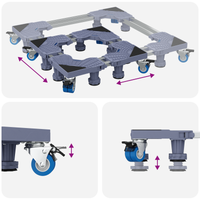 Base per Lavatrice con Ruote Regolabile 350 kg