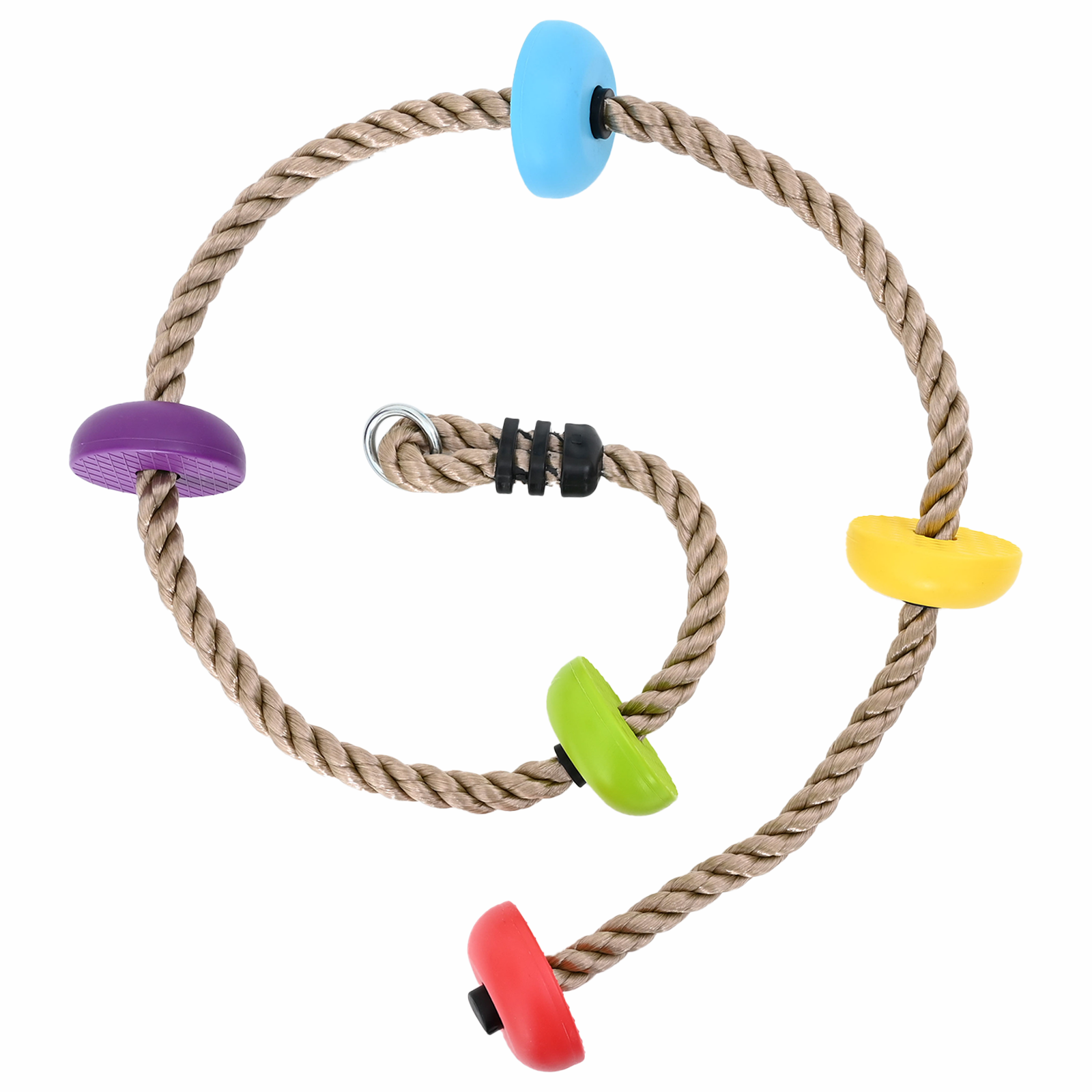 Corda da Arrampicata per Bambini con Piattaforme - 200 cm