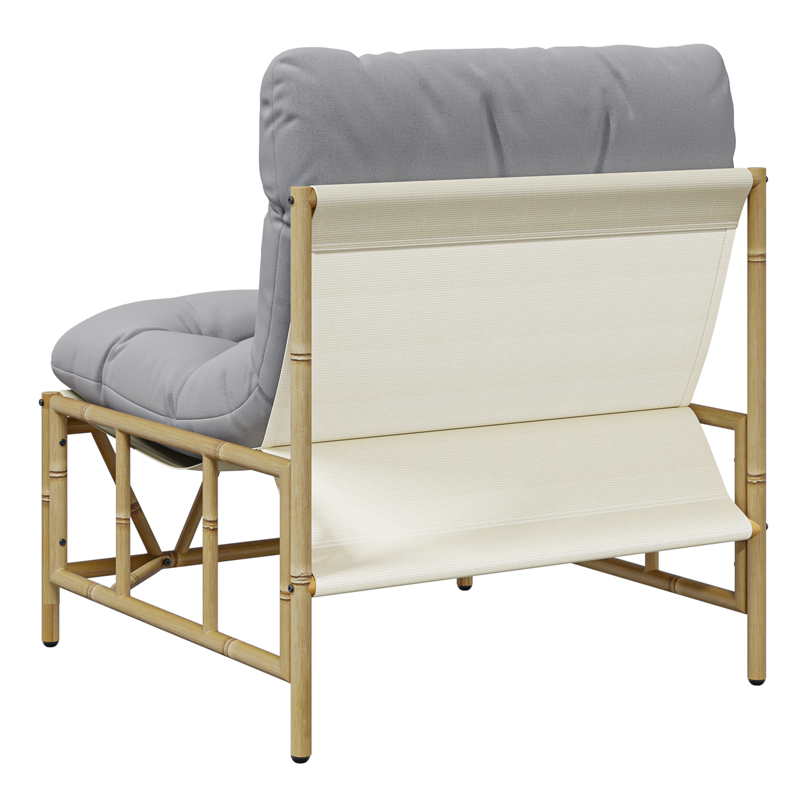 Set di 2 Sedie Relax con Cuscino 60x80x71 cm Acciaio