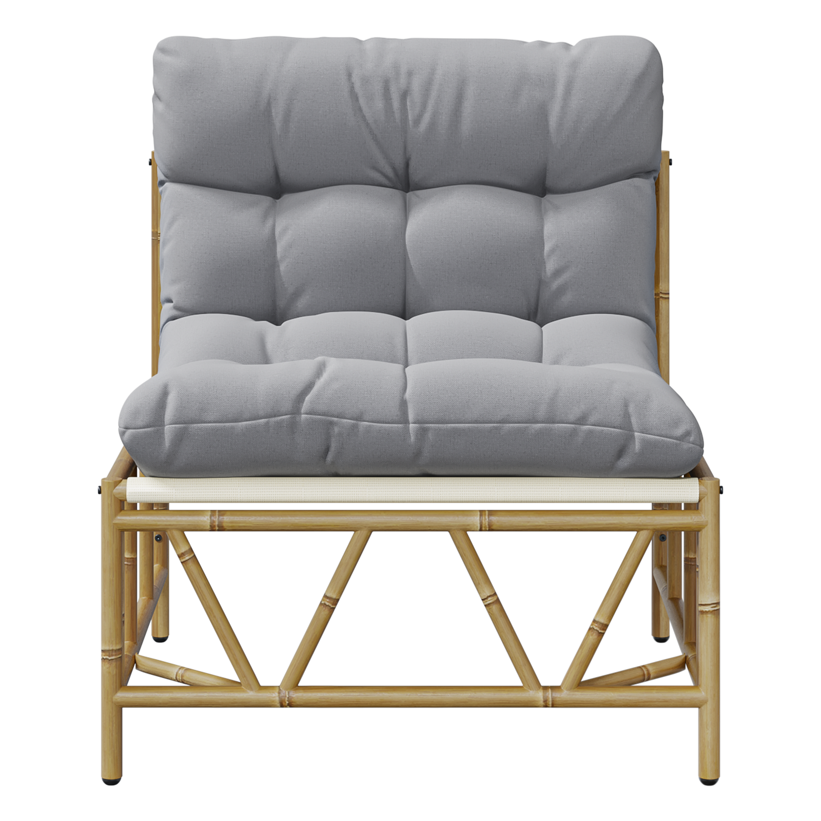 Set di 2 Sedie Relax con Cuscino 60x80x71 cm Acciaio