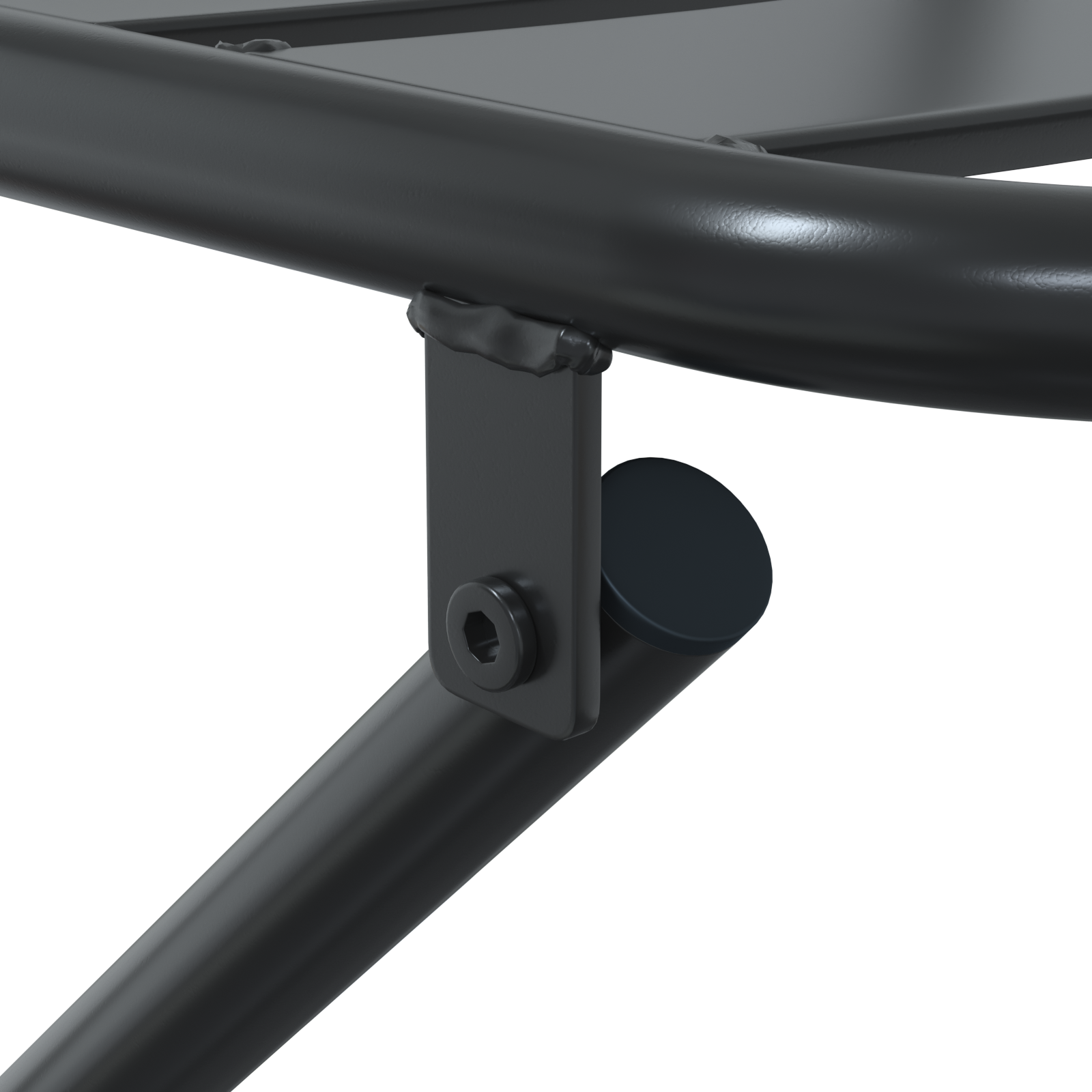 Set Bistro Pieghevole 3 Pezzi in Acciaio Antracite