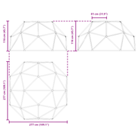 Dome da Arrampicata per Bambini dai 3 ai 10 Anni 255 cm 200 kg