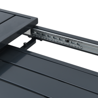 Tavolo da Giardino Grigio Scuro Alluminio Grande