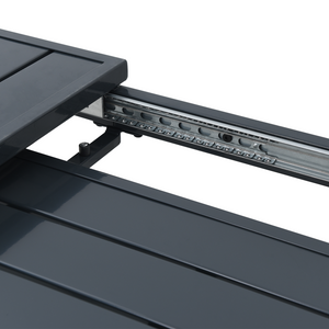 Tavolo da Giardino Grigio Scuro Alluminio Grande