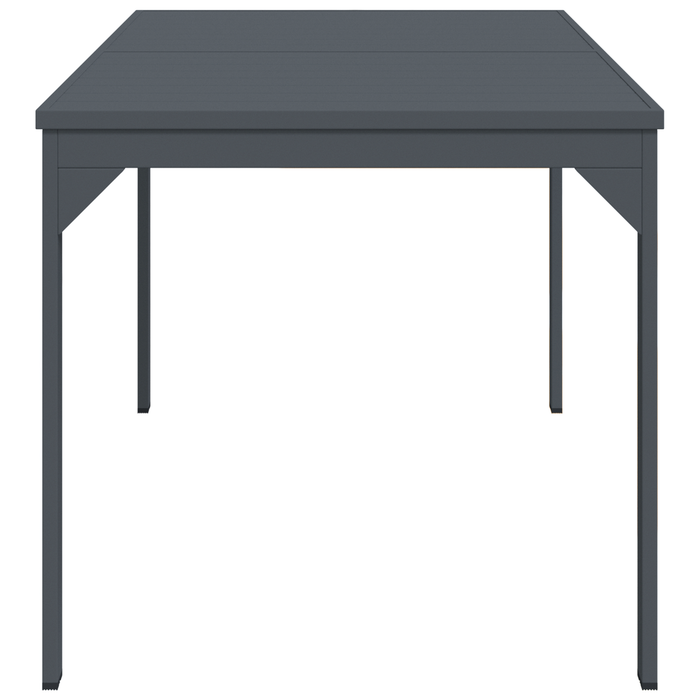 Tavolo da Giardino Grigio Scuro Alluminio Grande