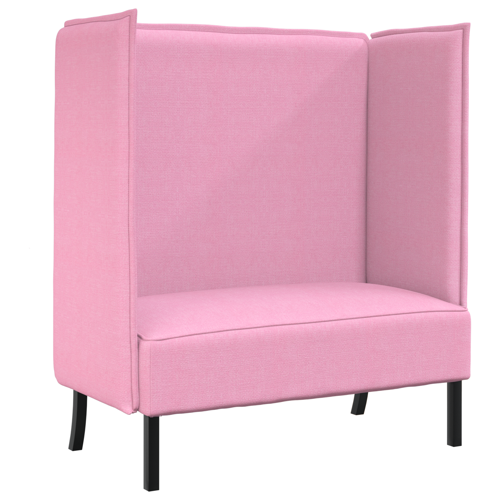 Divano alto Rosa 109x56x121 cm Tessuto