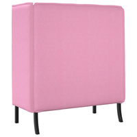 Divano alto Rosa 109x56x121 cm Tessuto