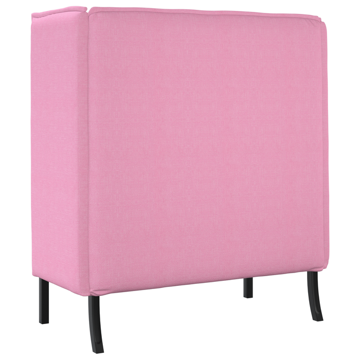 Divano alto Rosa 109x56x121 cm Tessuto