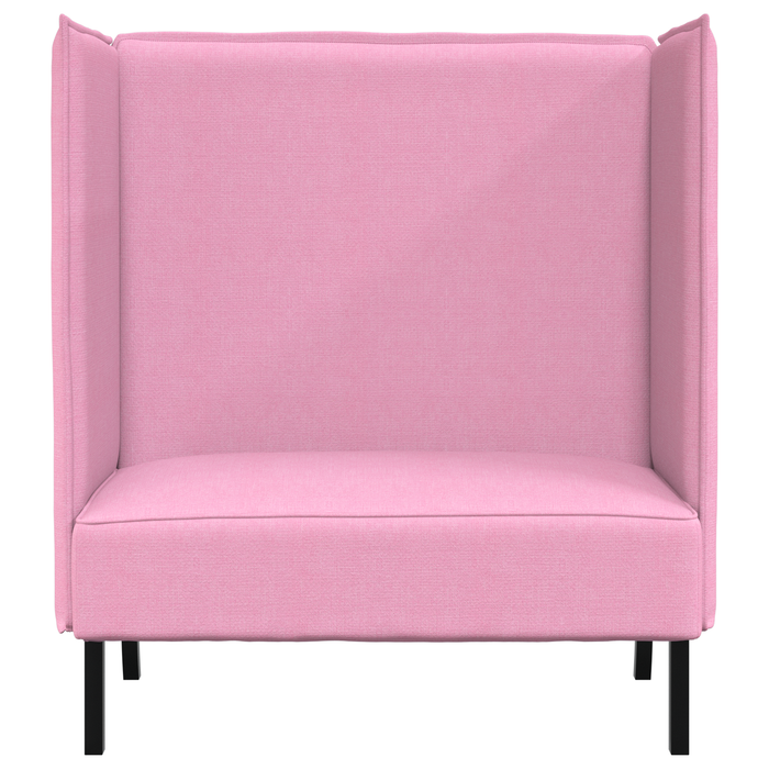 Divano alto Rosa 109x56x121 cm Tessuto