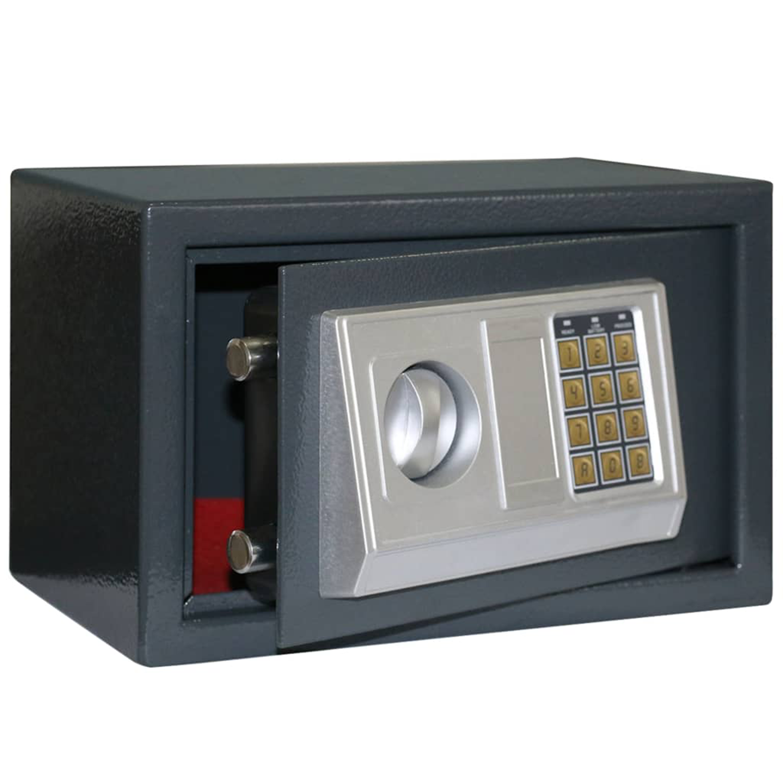 Casseforte Elettronica Grigio Scuro 31x20x20 cm Acciaio