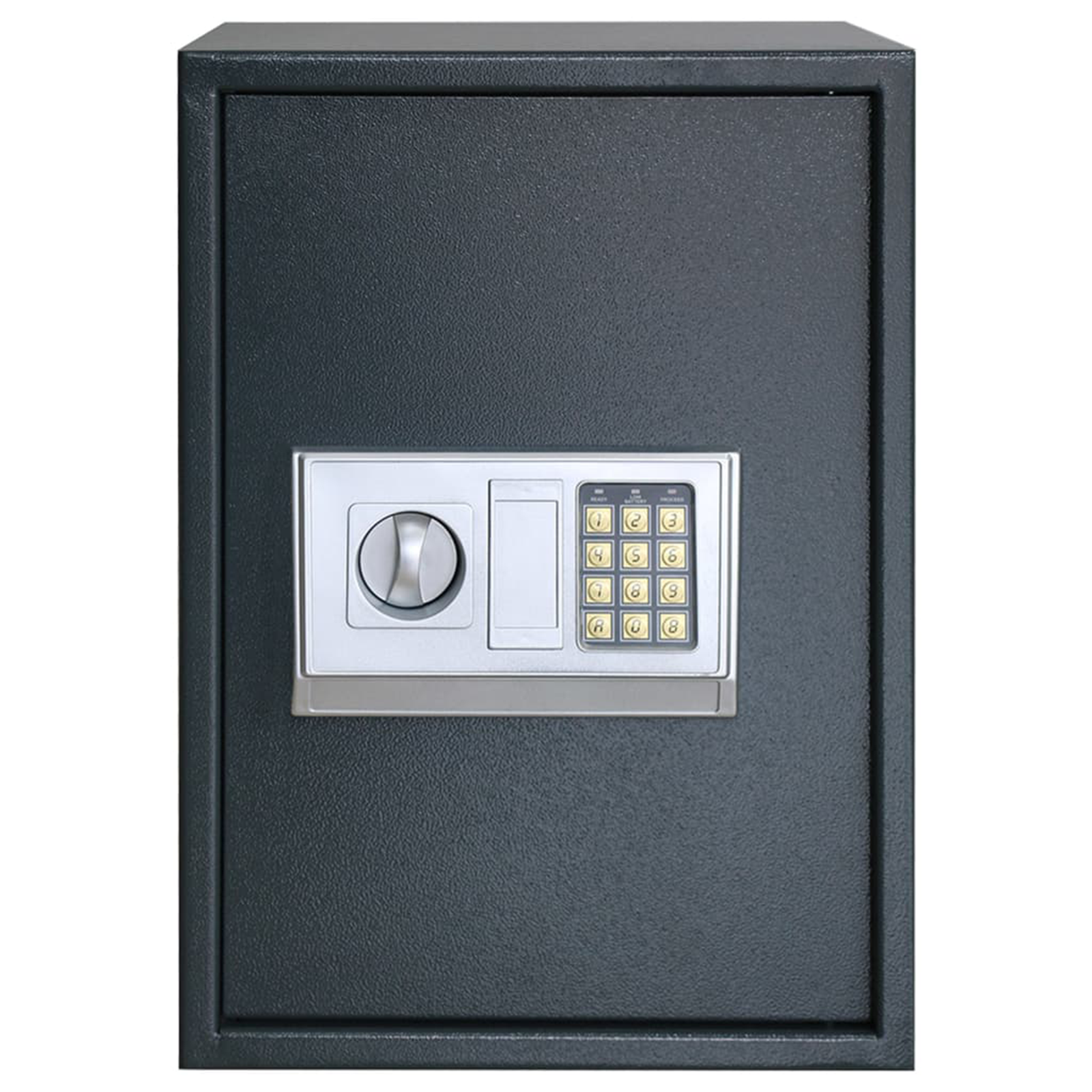Cassaforte Elettronica Digitale Grigio Scuro 35x31x50 cm Acciaio