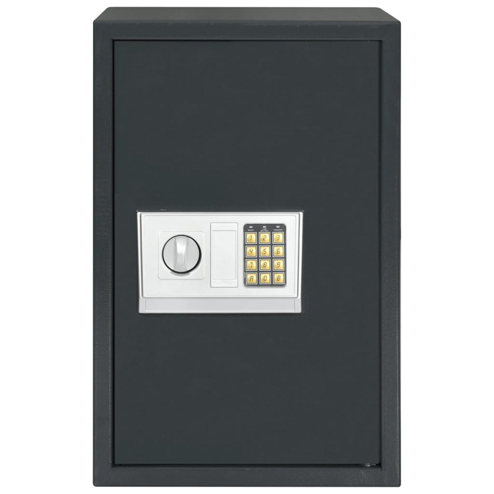 Cassaforte Digitale Elettronica con Ripiano Grigio Scuro 40x35x60 cm Acciaio