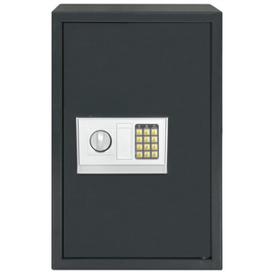 Cassaforte Digitale Elettronica con Ripiano Grigio Scuro 40x35x60 cm Acciaio