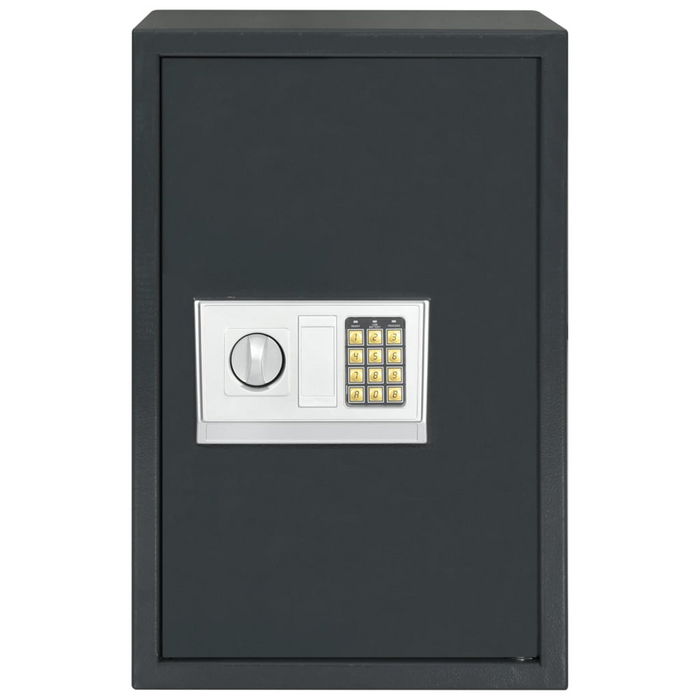 Cassaforte Digitale Elettronica con Ripiano Grigio Scuro 40x35x60 cm Acciaio