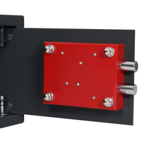 Cassa Sicura con Serratura a Chiave Grigio Scuro 20 x 31 x 20 cm Acciaio