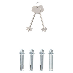 Scatola Sicura con Serratura a Chiave Grigio Scuro 31x35x50 cm Acciaio