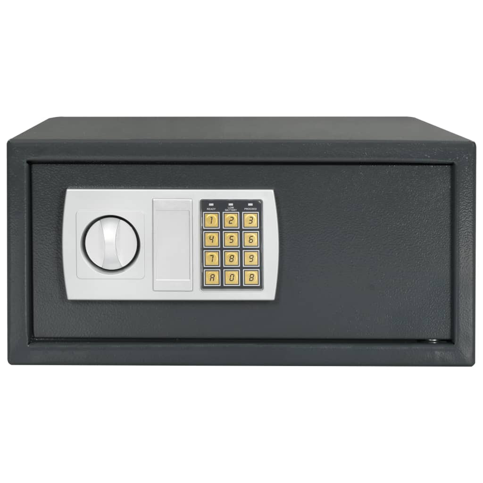 Cassa Digitale Elettronica Grigio Scuro 42x37x20 cm Acciaio